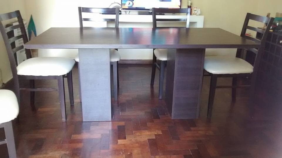 Mesa Para Comedor Amplia Color Wengue En Fibro - $ 4.000,00 en ... Mesa Para Comedor Amplia Color Wengue En Fibro - $ 4.000,00 en ...
