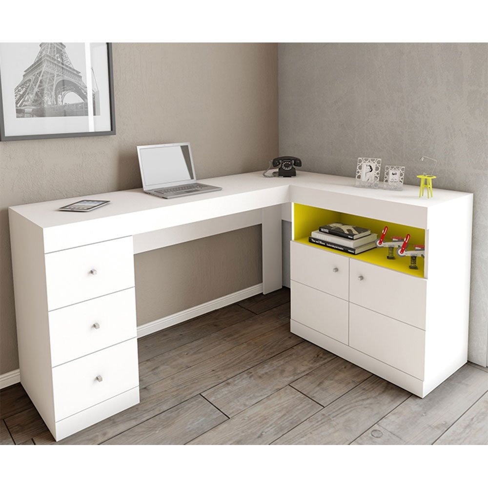 Mesa Para Computador Byte Canto 2 Portas 3 Gavetas Caemmun R$ 323,40 em Mercado Livre Mesa Pc Parede ~ Mesa Para Computador Byte Canto 2 Portas 3 Gavetas Caemmun R$ 323,40 em Mercado Livre