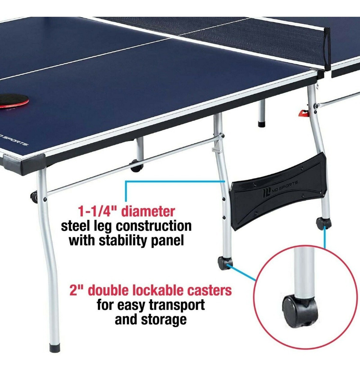 Mesa de ping pong tennis de Mesa tamaño de Torneo Oficial 4 piezas Calidad