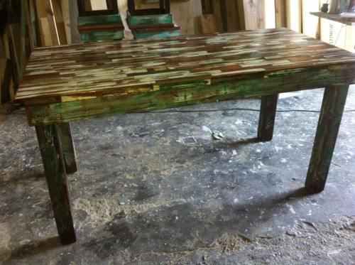 Mesa pinotea vintage decape rustica reciclada 8.499,00 en ...
