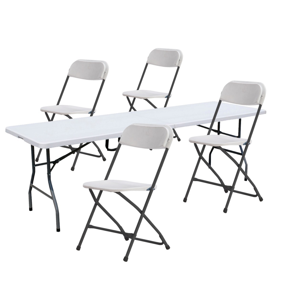 X Plegable4 Mesa Combo My Sillas 180 Cm Jardin 75 Marca Yybf67gv