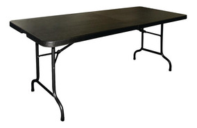 Catering Maletín Plegable Mesa Camping Negra Tipo Valija 180 X8n0wOPk