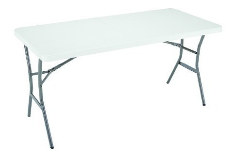 Mesa Time Lt04534 152 Life Blanca Cm Plegable Rectangular gy7Yb6f