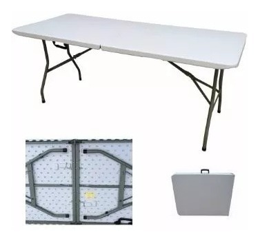 Plegable Playa 1 Picnic Plastico 80m Mesa Valija Camping 34A5RjL
