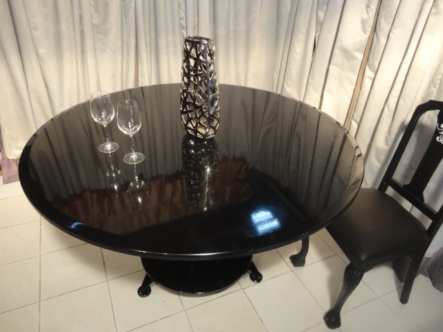Mesa redonda acero inoxidable cromo laca 1,30 diam 10.000,00 ...