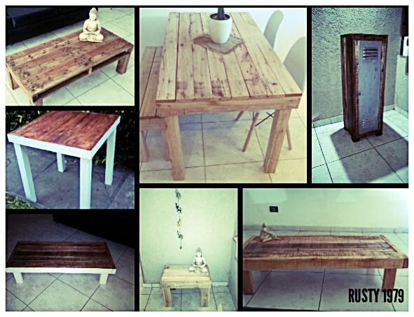 Mesa Rustica Para Cocina O Living Con Madera De Palets - $ 2.800,00 ... Mesa Rustica Para Cocina O Living Con Madera De Palets - $ 2.800,00 ...