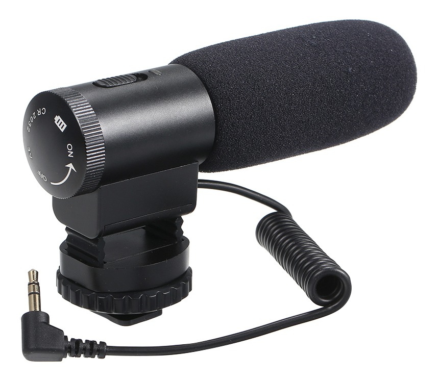 Micrófono Micrófono MIC-03 Videocámara DV Al Aire Libre Cámara Dslr Micrófono 3.5mm para Canon Nikon