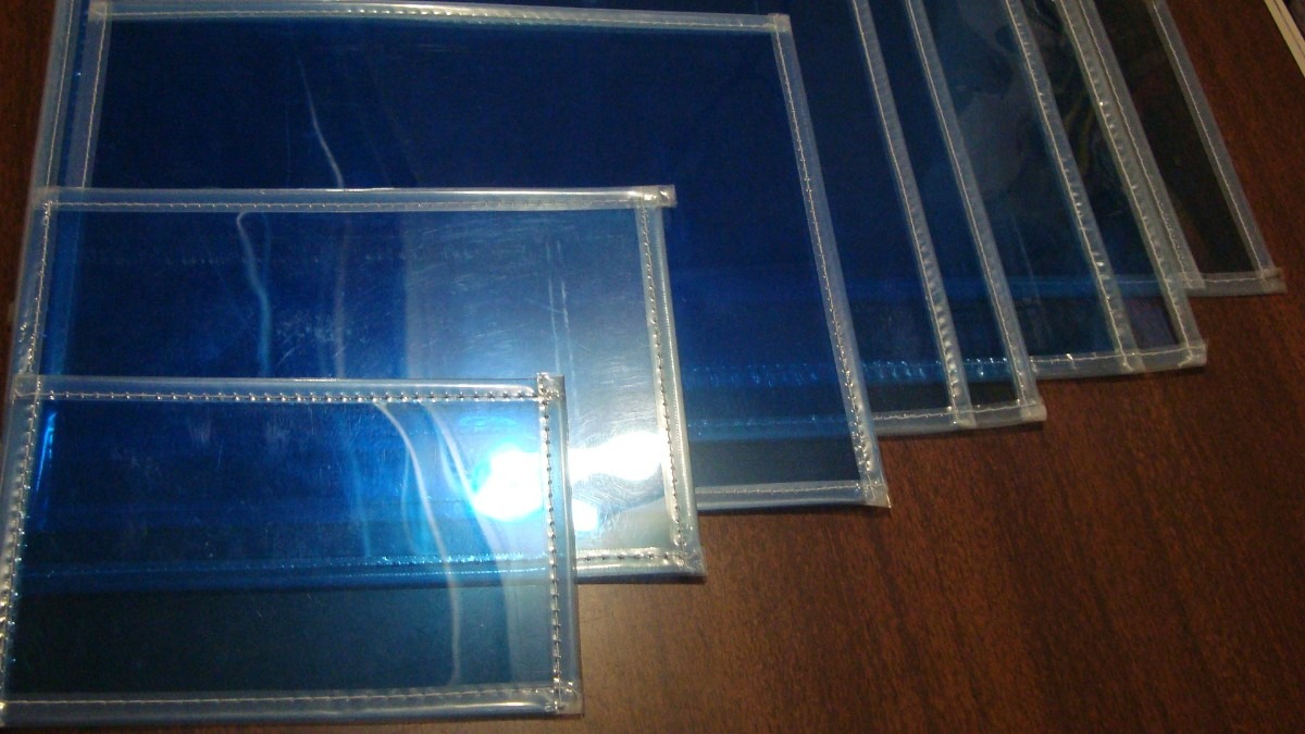 Micas Porta Documentos Azul Boleta Papeleria Ciento