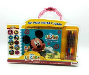Y Pintar Disney Set De Mickey Para Jugar Libro Actividades oQrdthxsCB