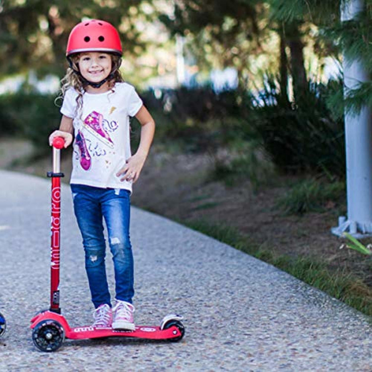 Maxi Micro Deluxe Patinete Rojo mmd026