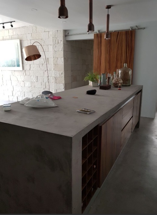 Microcemento Prestomix Para Piso Y Muro Con Acabado Liso Y