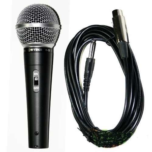 microfone profissional com cabo m 508 Único shure sm58 r 52