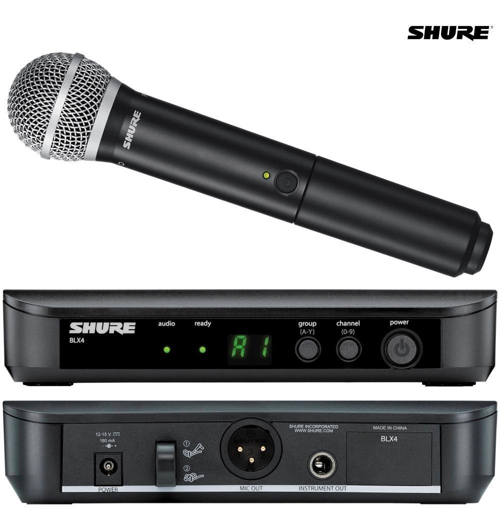 Microfone Sem Fio Shure Blx24 Sm58 - R$ 2.949,90 em Mercado Livre