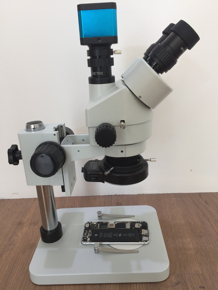 Microscopio Estereo Trinocular C/ Camera 14 Mp