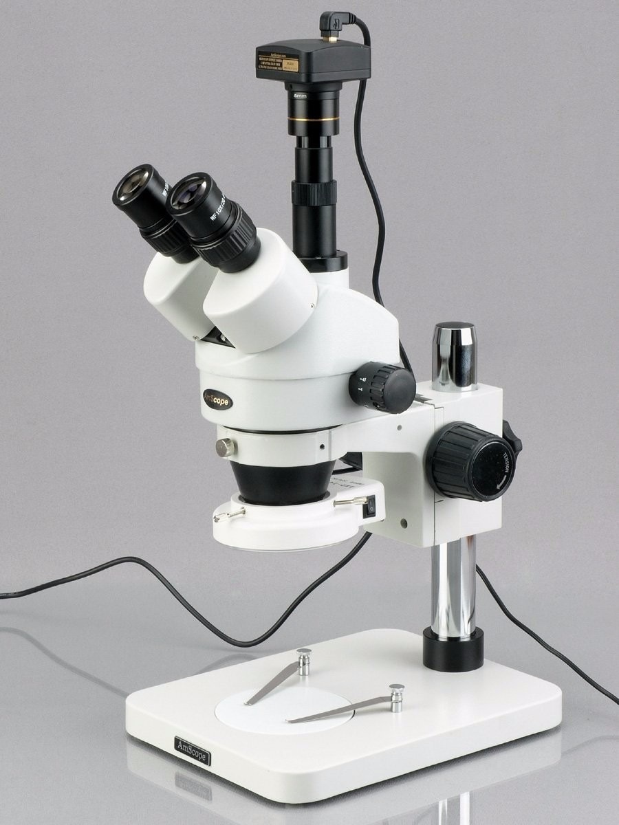 Microscopio Trinocular Wh20x Zoom Cámara 10mp Sm1tsz