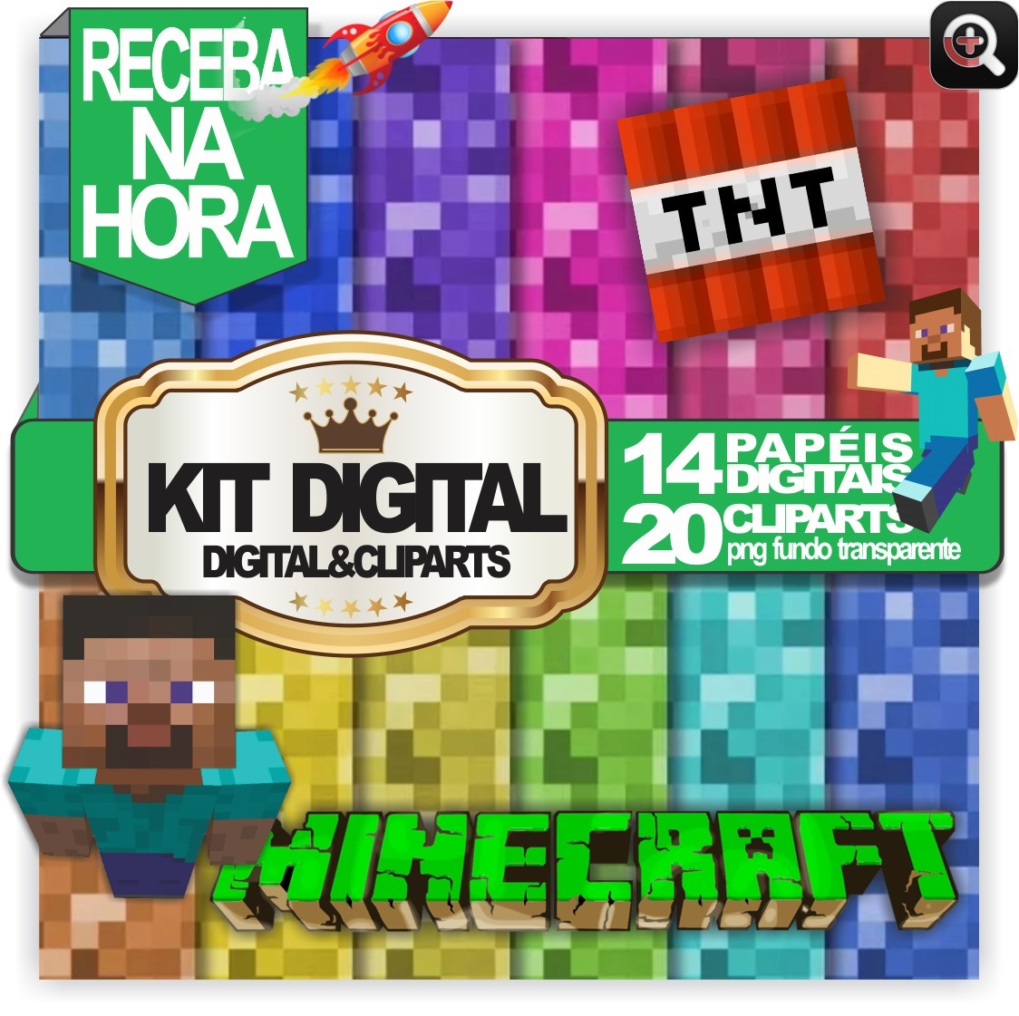 Minecraft 34 Imagens Png E Jpg Para Arte Personalizada R 849 Em