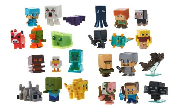 Minecraft Paquete 3 Mini Figuras 4 Modelos Series 3 Mattel 