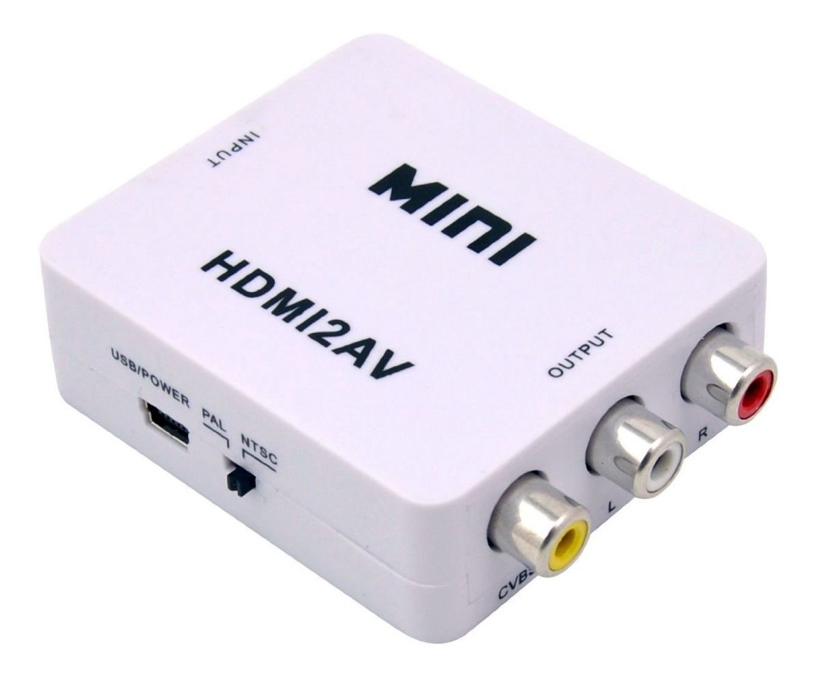 Mini Adaptador Convertidor Señal Hdmi A Rca Audio Y Video 247.00 en