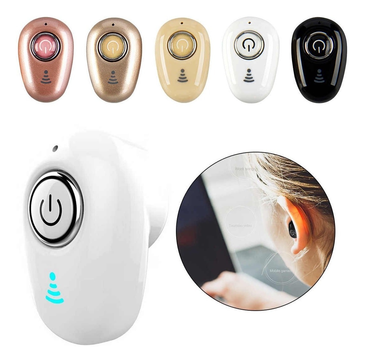 2019 Auricular est/éreo inal/ámbrico con Bluetooth para Auriculares S530