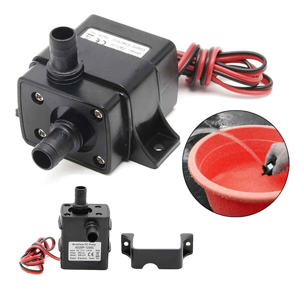 Mini Submergible DC Bombas de Motor 3V 120L//H Bajo Nivel de Ruido de Maxima El