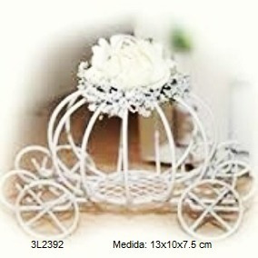 5cm Souvenirs Mini Vintage Calabaza 13x10x7 Blanca Carrozas SMpUzV