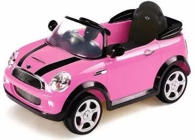 auto a bateria rosa