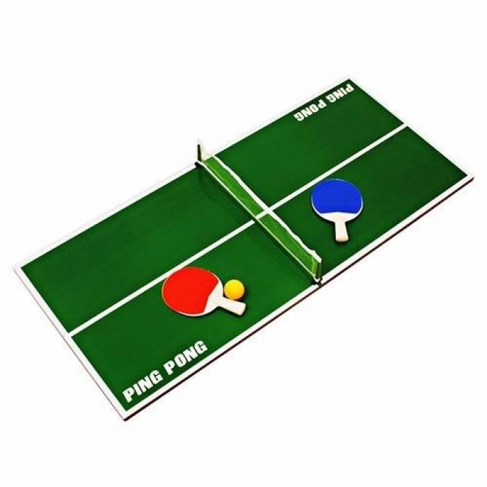 Mini Mesa De Ping Pong Madeira Com 2 Raquetes 1 Bola ...