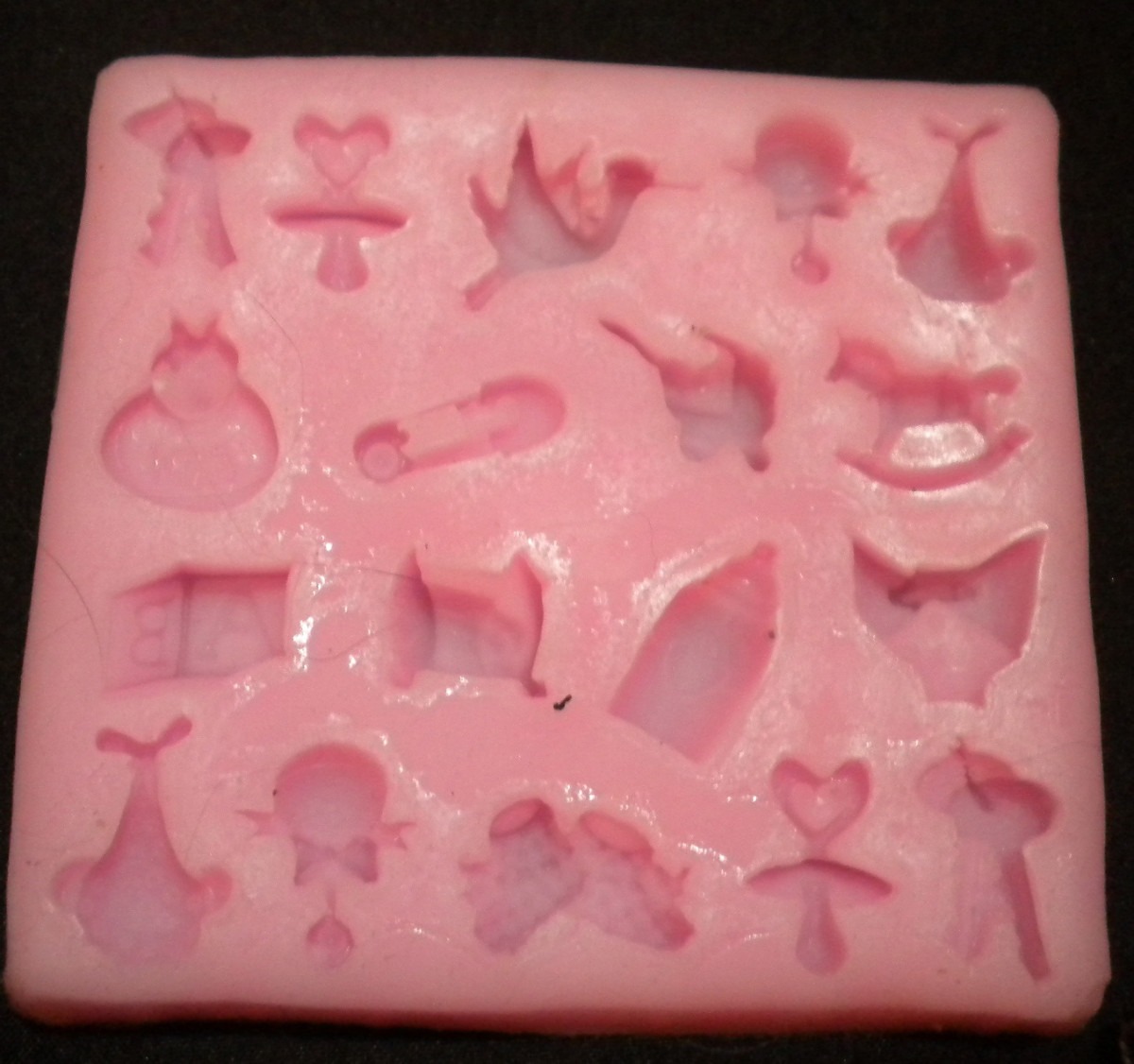 Mini Molde De Silicón Con Figuras Para Baby Shower Oferta