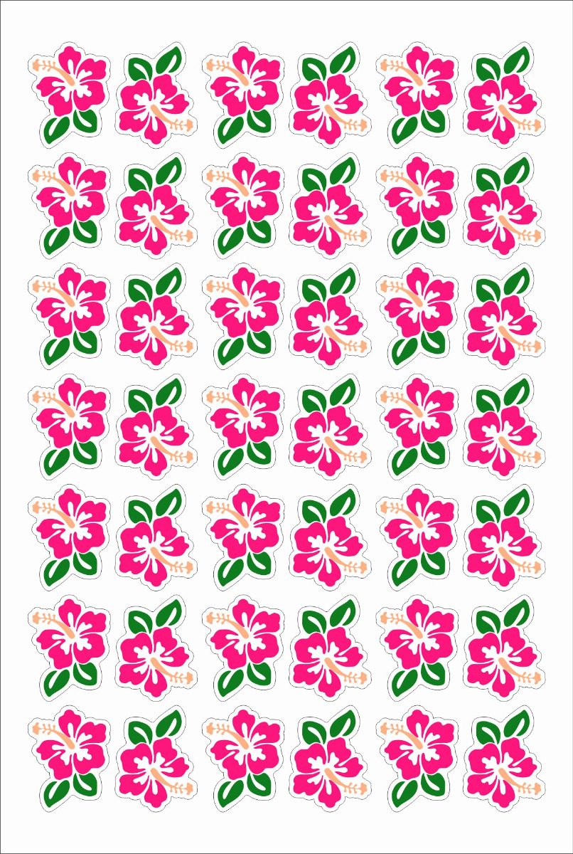 Moana Hibisco 42 Apliques Cupcake 4cm Frete Barato - R$ 16 Moana Hibisco 42 Apliques Cupcake 4cm Frete Barato - R$ 16