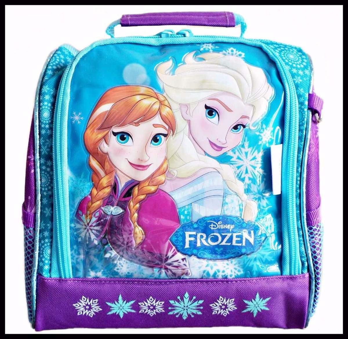 Mochila Frozen De Rodinhas + Lancheira + Estojo. Disney 