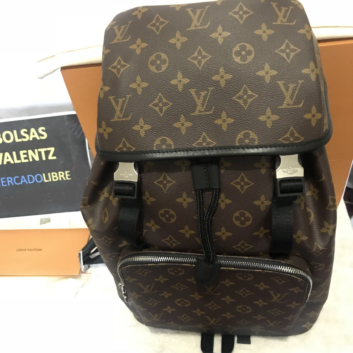 Mochila Louis Vuitton Zack Backpack Lv Monogram Factura Eur - $ 13,299.00 en Mercado Libre