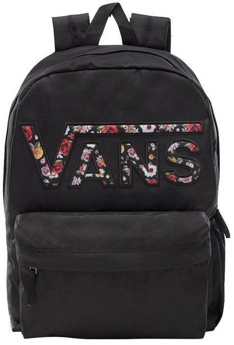 Mochila Vans Wm Realm Classic Mixed Flower - Black - R