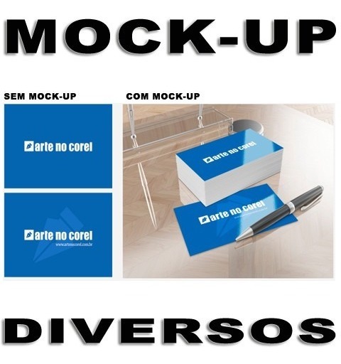 Download Mockup Canecas Cartões Visita Diversos Modelos - R$ 19,90 em Mercado Livre