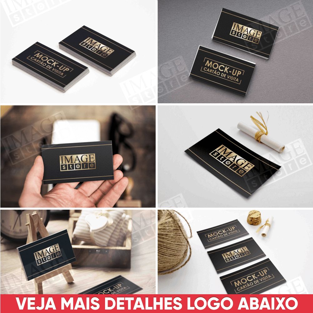 Download Mockup Cartão De Visita 70 Modelos Para Adobe Photoshop - R$ 17,00 em Mercado Livre