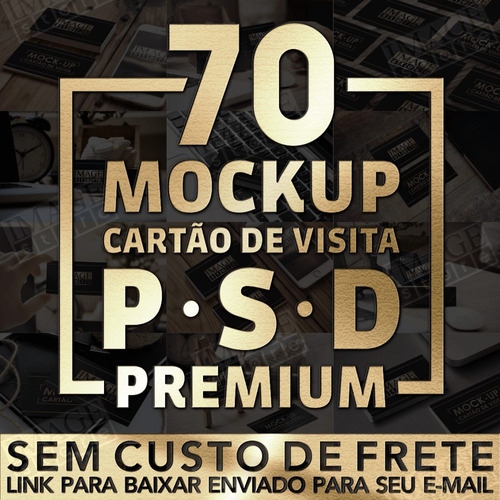 Download Mockup Cartão De Visita 70 Modelos Para Adobe Photoshop - R$ 17,00 em Mercado Livre