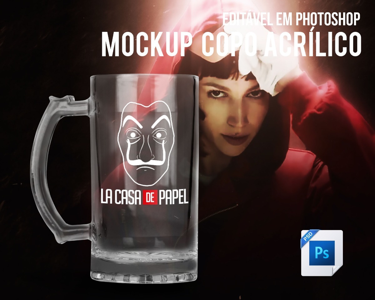 Download Mockup Copo Acrílico Personalizado Caneca Chopp - Psd - R$ 23,90 em Mercado Livre