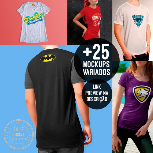 Download Mockups De Camisetas Masculina Feminina Regatas Psd Editável - R$ 49,90 em Mercado Livre