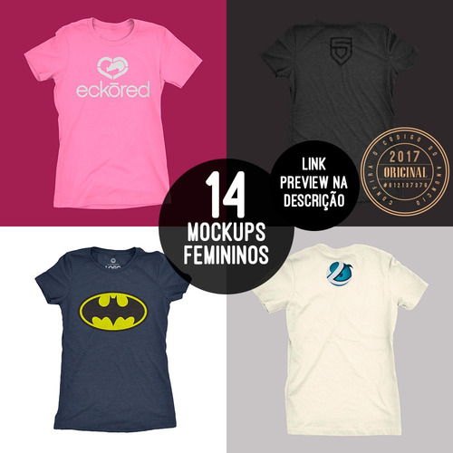 Download Mockups De Camisetas Masculina Feminina Regatas Psd Editável - R$ 49,90 em Mercado Livre