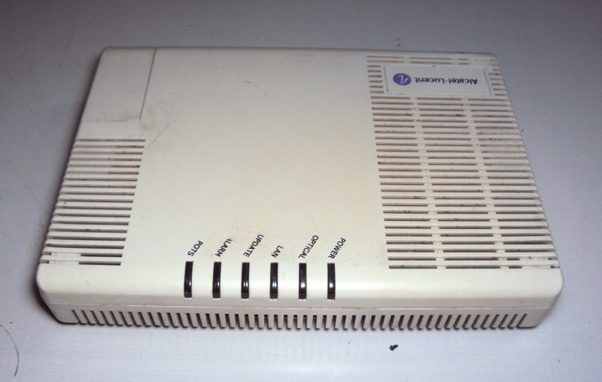 Modem Fibra Optica Gpon Ont I-240g-p Alcatel Lucent S/ Fonte - R$ 36,00