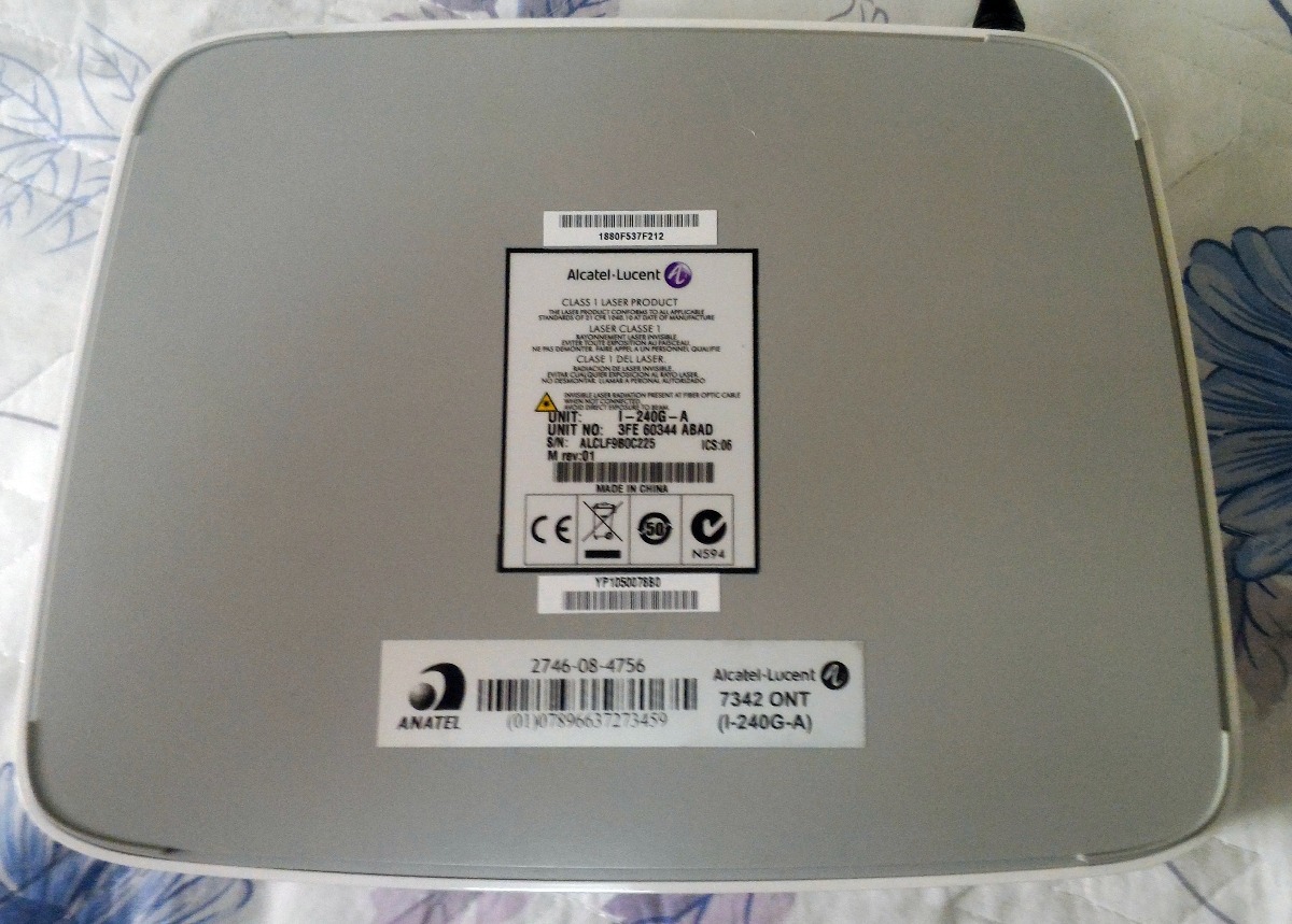 Modem Roteador Alcatel Lucent I-240g-a Fibra Óptica - R$ 129,99 em