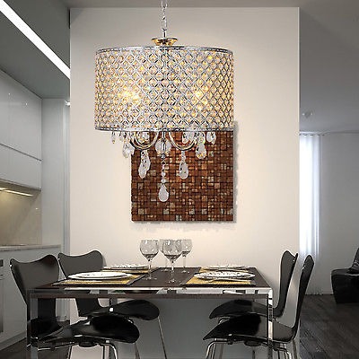 Moderna 4 Luces Cristal Lámpara Colgante Tambor 99 000 Moderna 4 Luces Cristal Lámpara Colgante Tambor