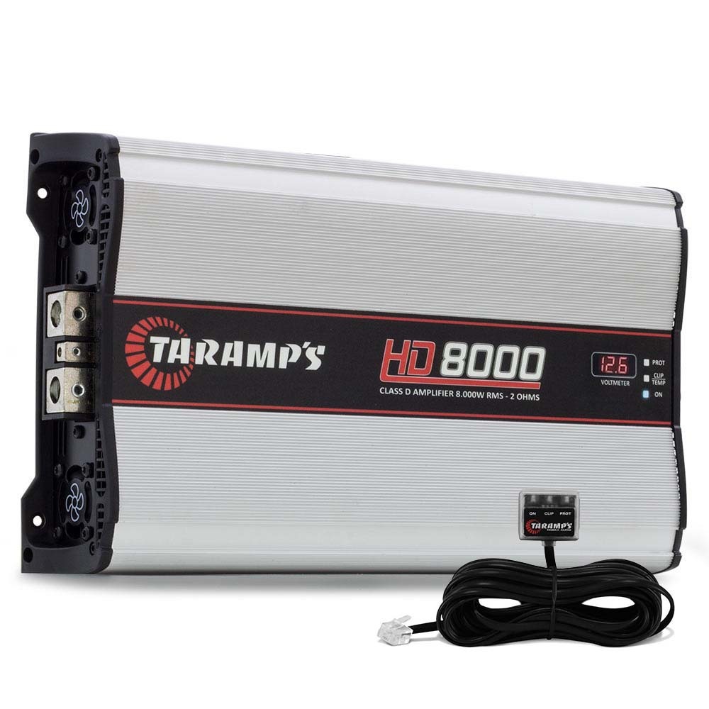 Modulo Amplificador Taramps Hd 8000 2 Ohms 8000w Rms - R$ 1.055,00 em