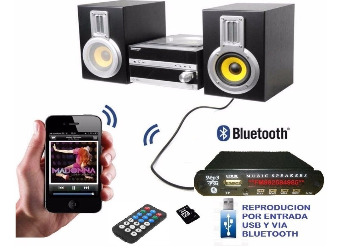 Adaptador bluetooth para equipo de sonido