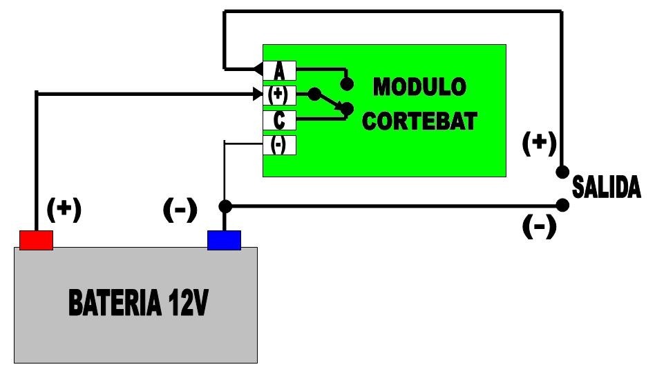 Carga electrónico para relés 12v o 24v