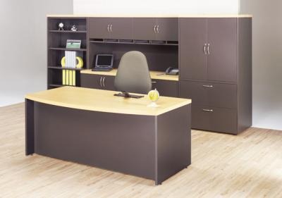 Modulo Directivo De Oficina Escritorio, Credenza, Librero 