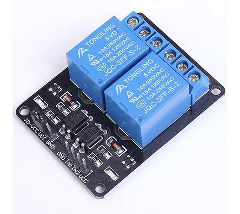 Modulo Rele 127/220vac 2 Canais Arduino 5v Entrada 05v - R