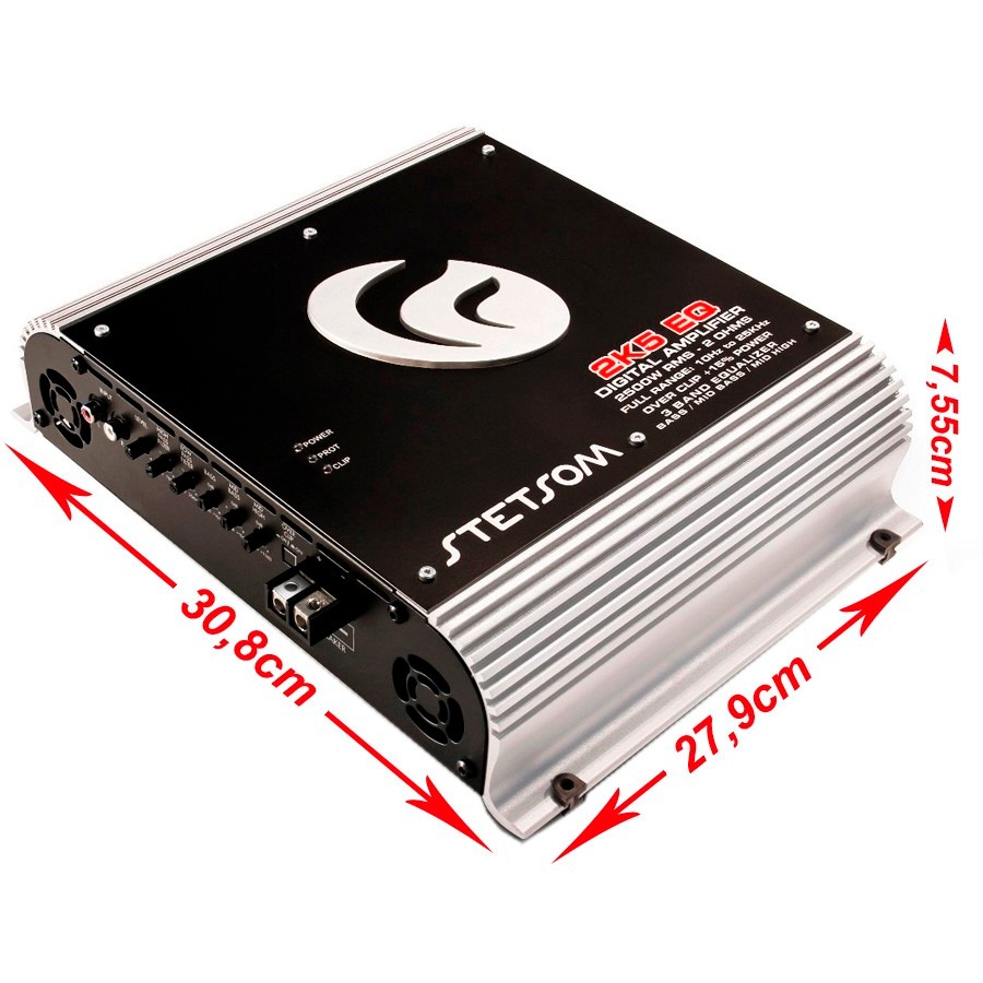 Modulo Stetsom 2k5 Eq 2620w Rms 2 Ohm Digital - Promoção - R$ 637,00 em