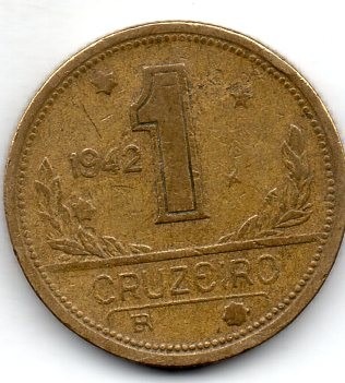 Moeda 1 Cruzeiro 1942 Ref 224 - R$ 49,95 em Mercado Livre