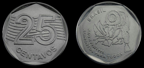 Moeda De 25 Centavos 1995 Comemorativa Fao - R$ 50,00 em 