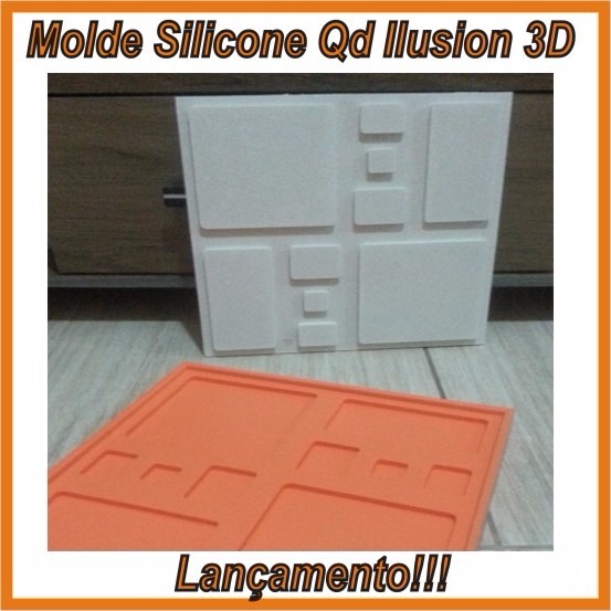 Molde Forma Silicone Gesso 3d Qd Ilusion R 118 00 Em Mercado Livre